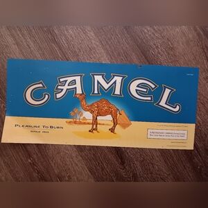 Vintage Camel Lights poster Pleasure to Burn since 1913 RJR Tobacco